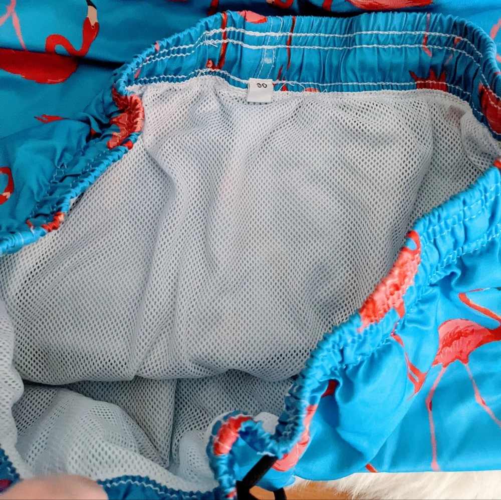 Flamingo Swim Trunks Shorts